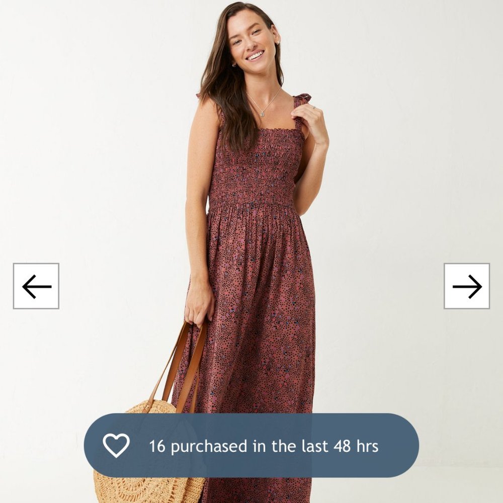 FatFace Ada Spot Midi Dress